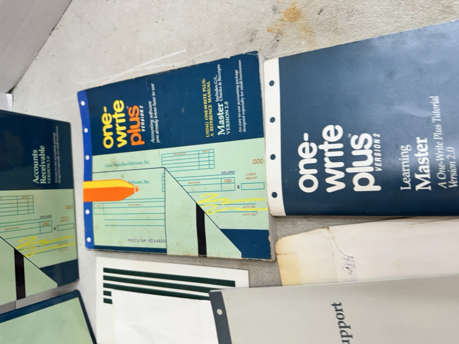 one write plus version 2 accounts receivable accounting software 1987