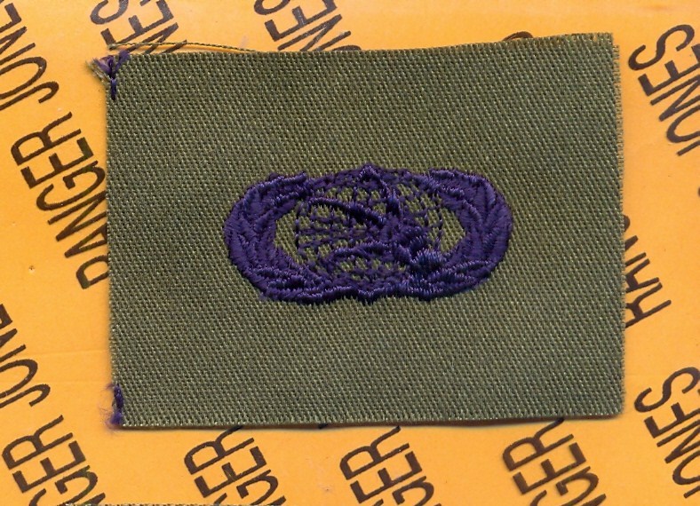 USAF Air Force Communications Qualification OD Green & Blue badge patch