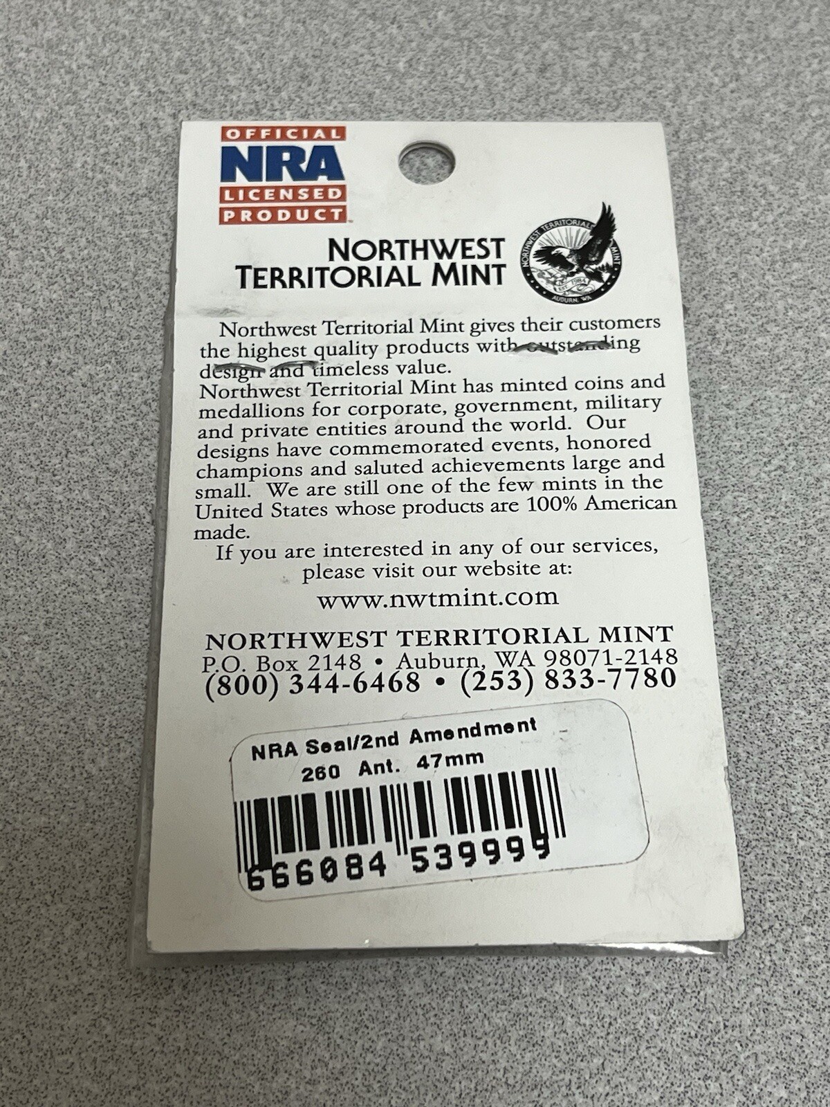 National Rifle Association Coin