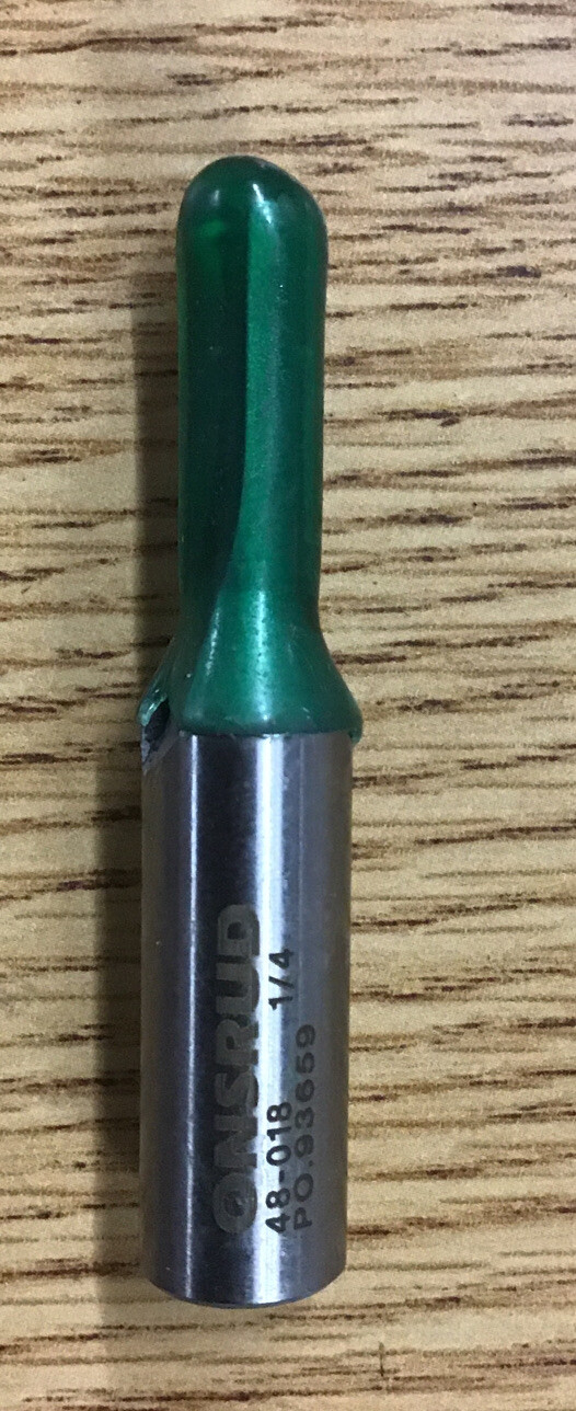 ONSRUD 48-018 1/4" Carbide Tipped Two Flute Straight V Flute