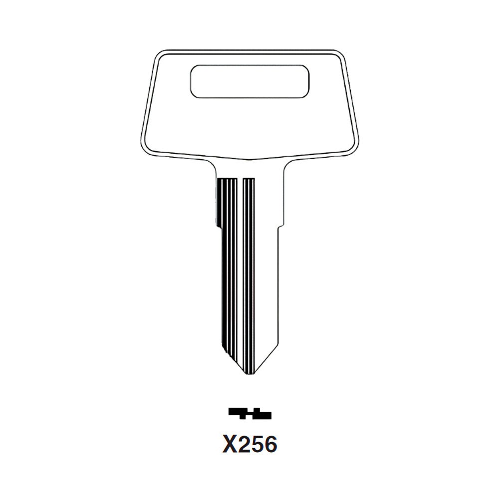 X256 Key Blank Nickel