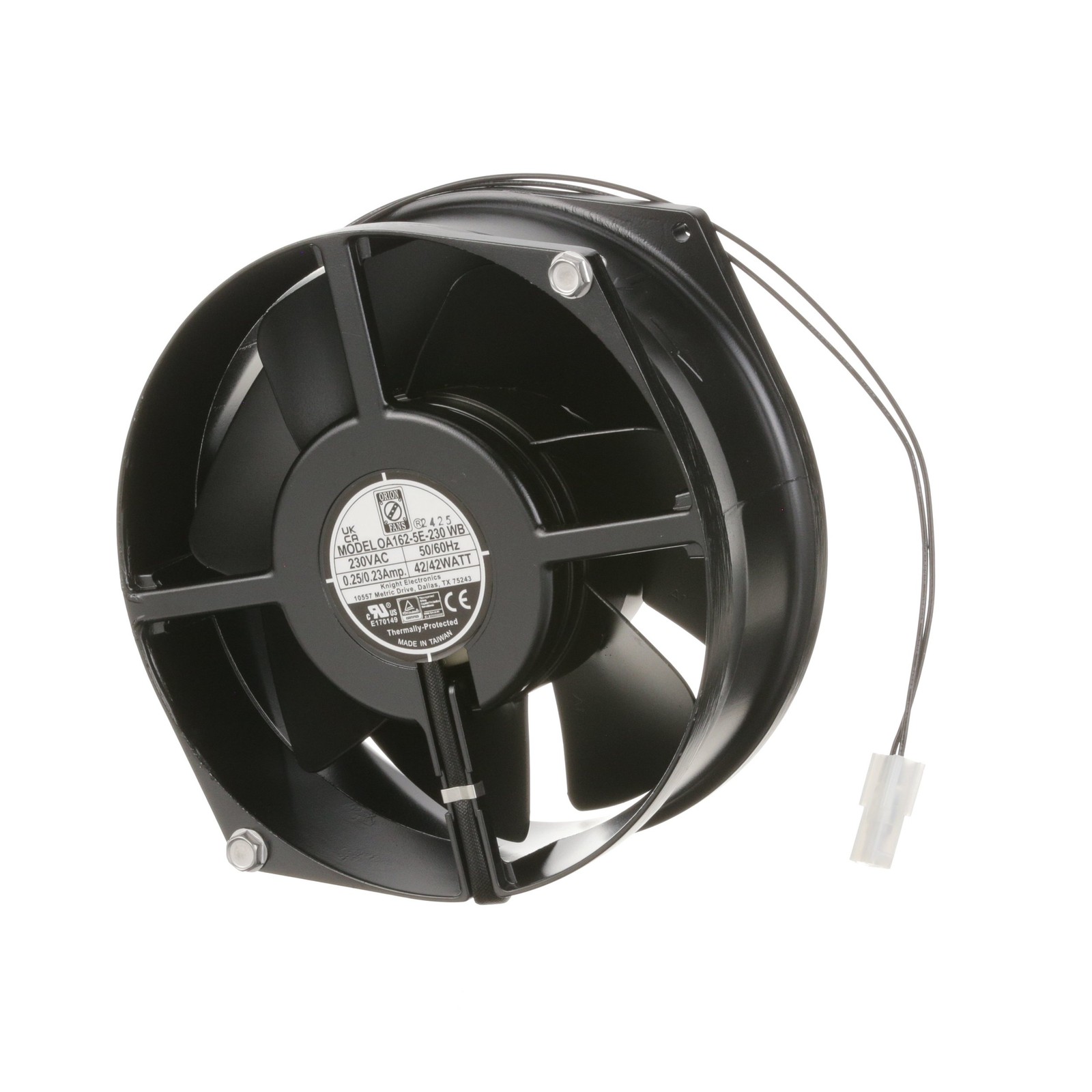 Mavrik Fan, Cooling, 230V, W/ Connector Replaces Turbochef TC30433