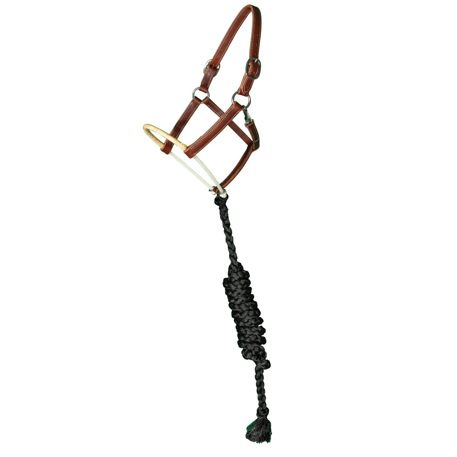 Professional's Choice Rawhide Nose Leather Halter with Lead