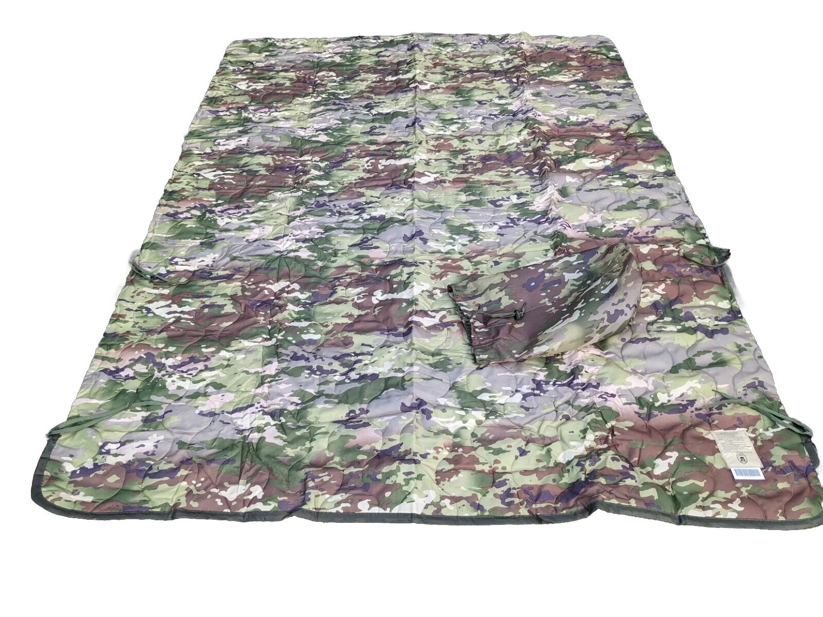 OCP Multicam Army Military  Poncho Liner WOOBIE Blanket + Sack