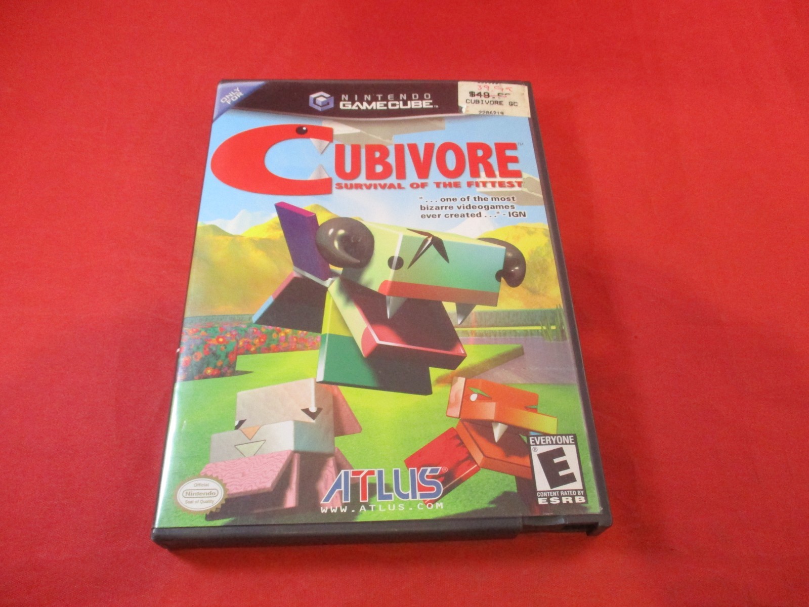 Cubivore Survival of the Fittest Nintendo Gamecube **ORIGINAL EMPTY CASE** ONLY