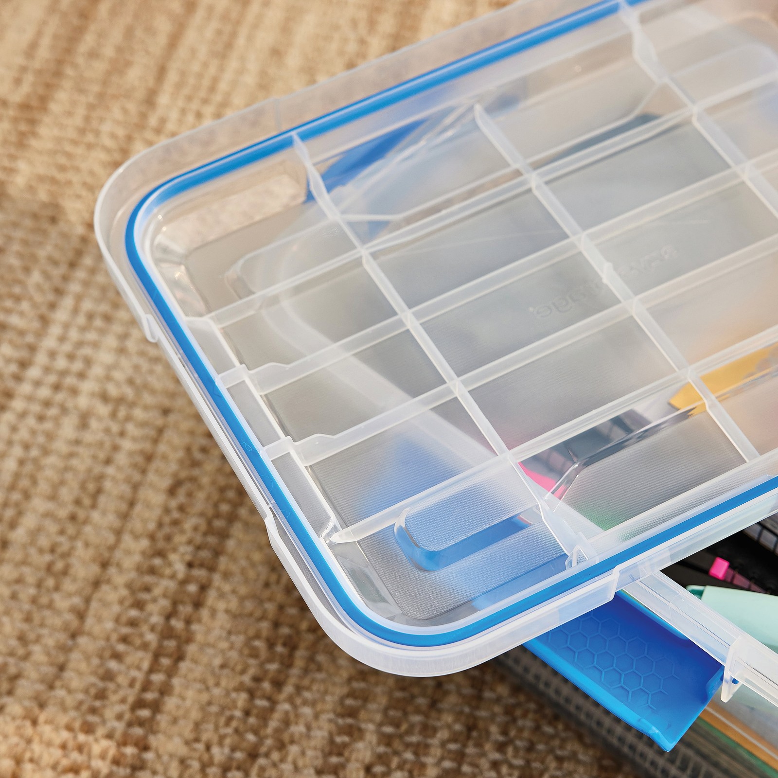 6 PACK WATERPROOF 4.7Gal/19Qt/18L STORAGE BOX IP67