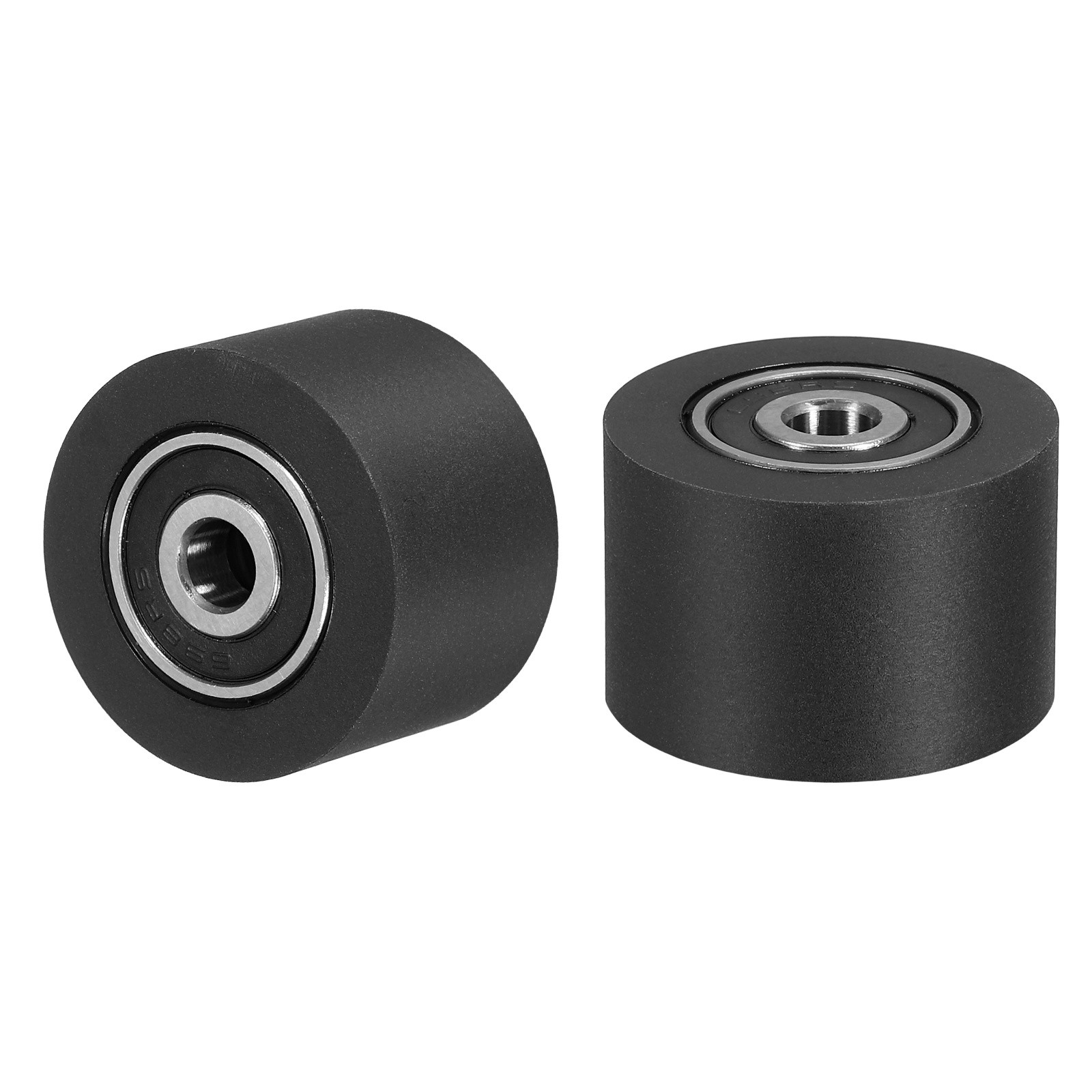 2Pcs Plastic Roller Wheel with Bearing, 15/64"x1-3/16"x25/32" Bearing Pulley