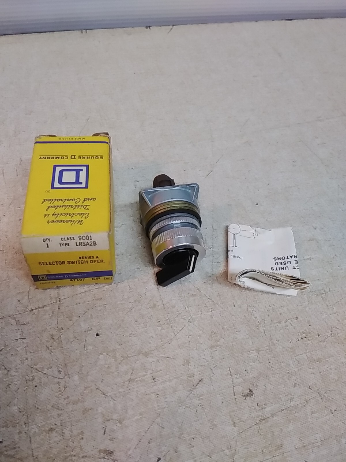 Square D 9001 LRSA2B Series A Selector Switch Operator