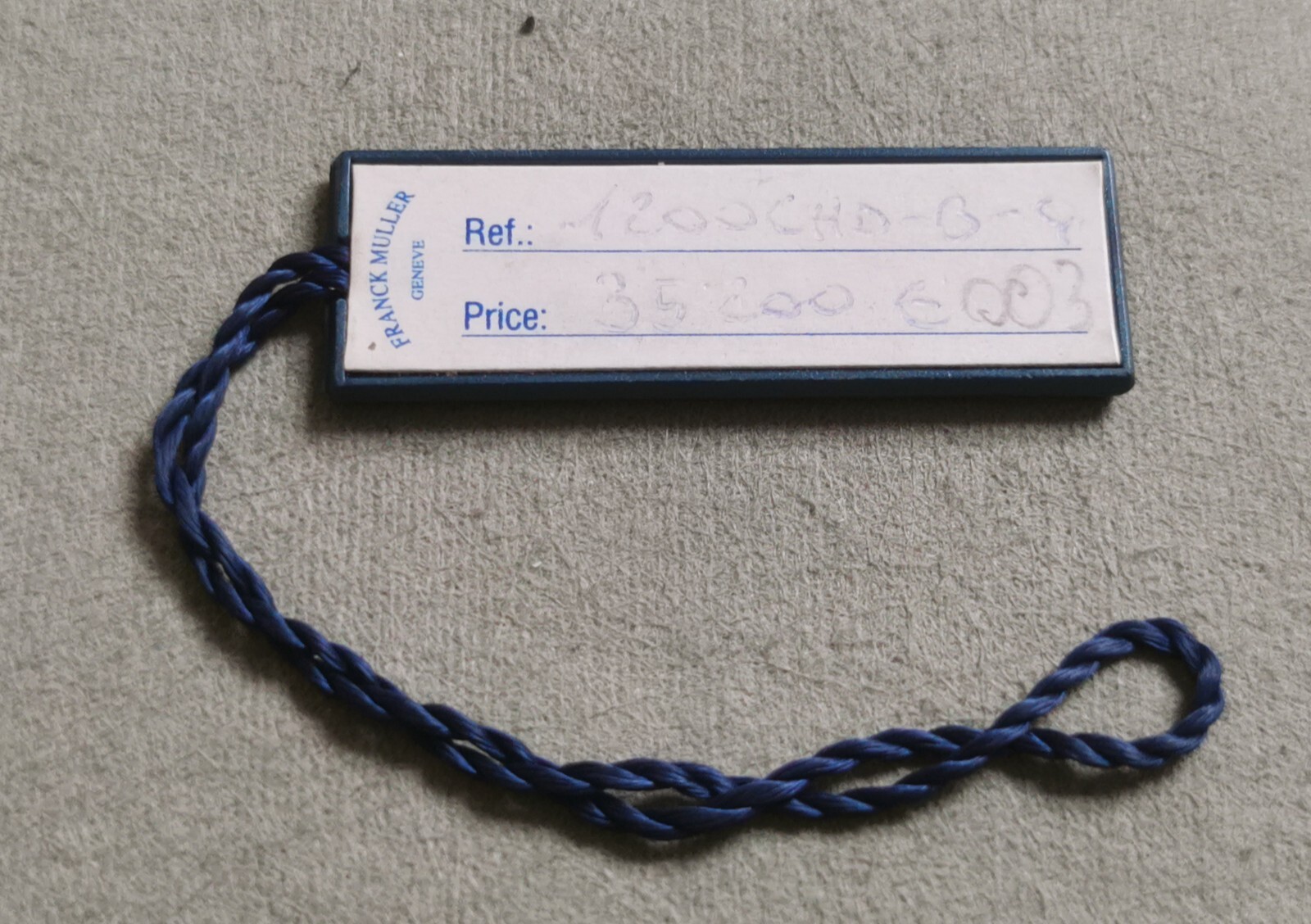 Franck Muller Vintage T2 plastic rectangular blue tag very good