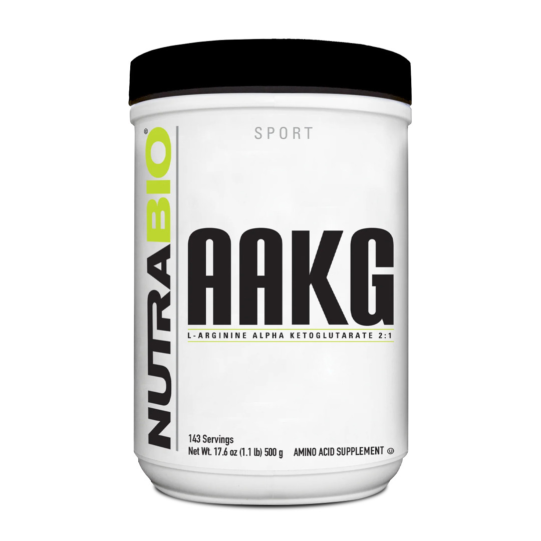 NutraBio - AAKG L-Arginine Alpha Ketoglutarate 2:1 Protein Powder - 142 Servings