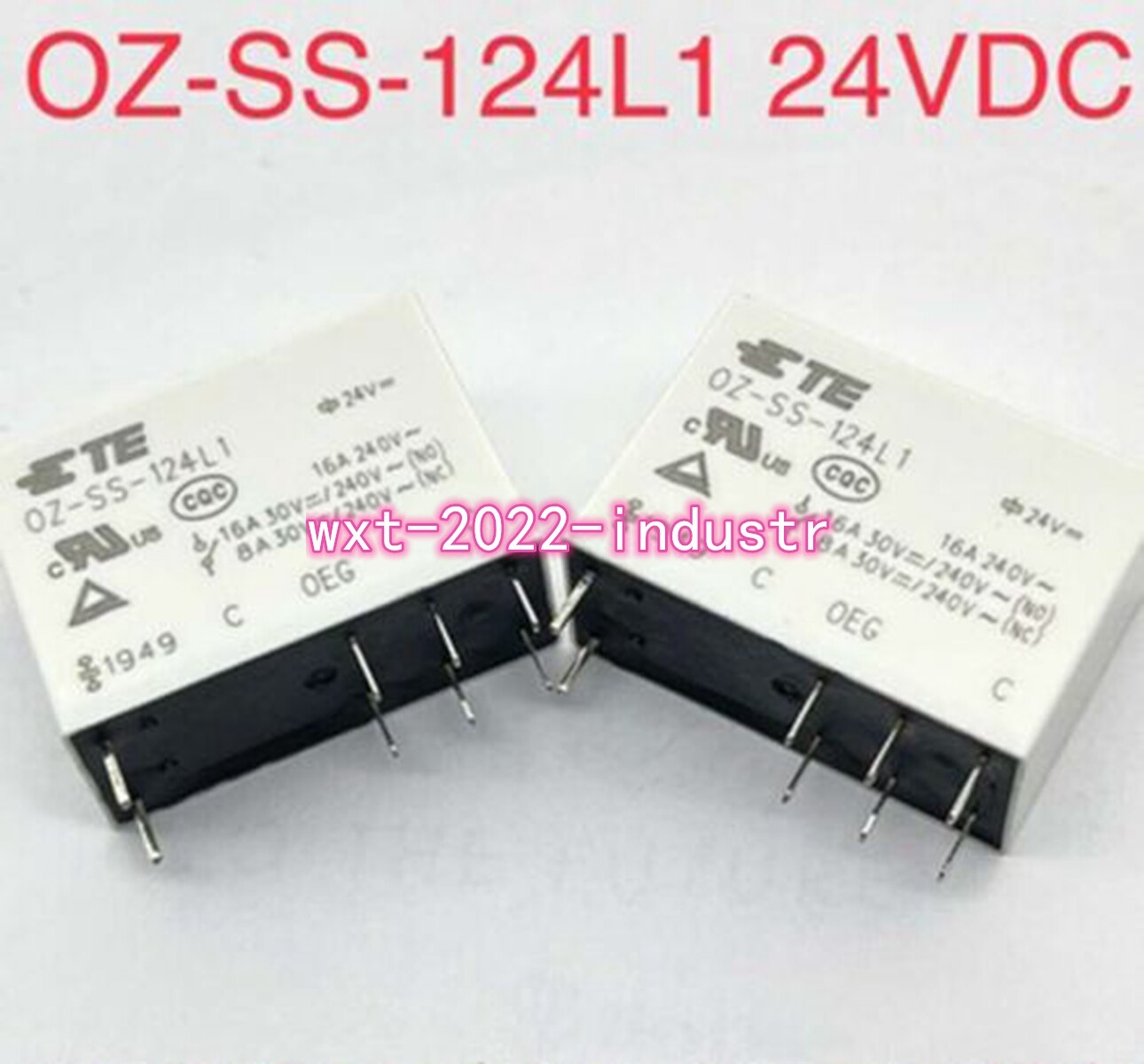 2pcs RELAYS OZ-SS-124LF 24VDC 8 PIN RELAY