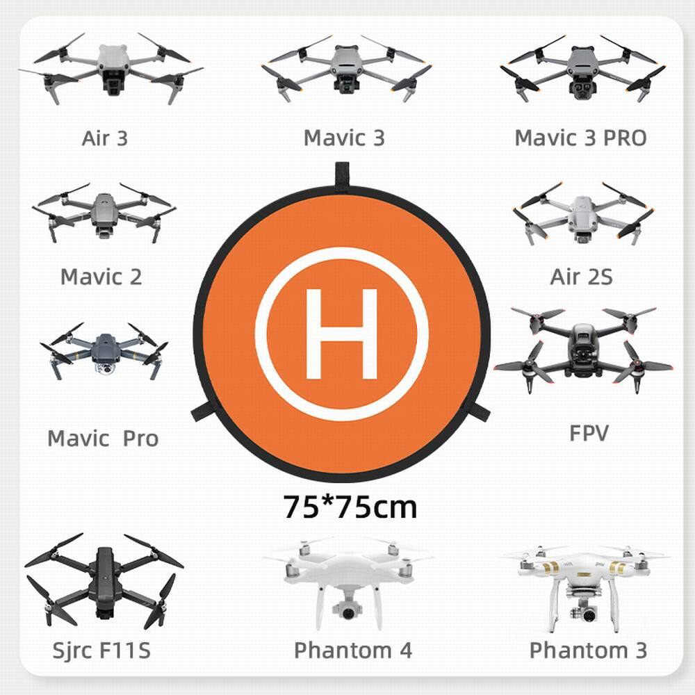 30" Drone Landing Pad Helipad Foldable Launch Pad for DJI Mavic Autel EVO