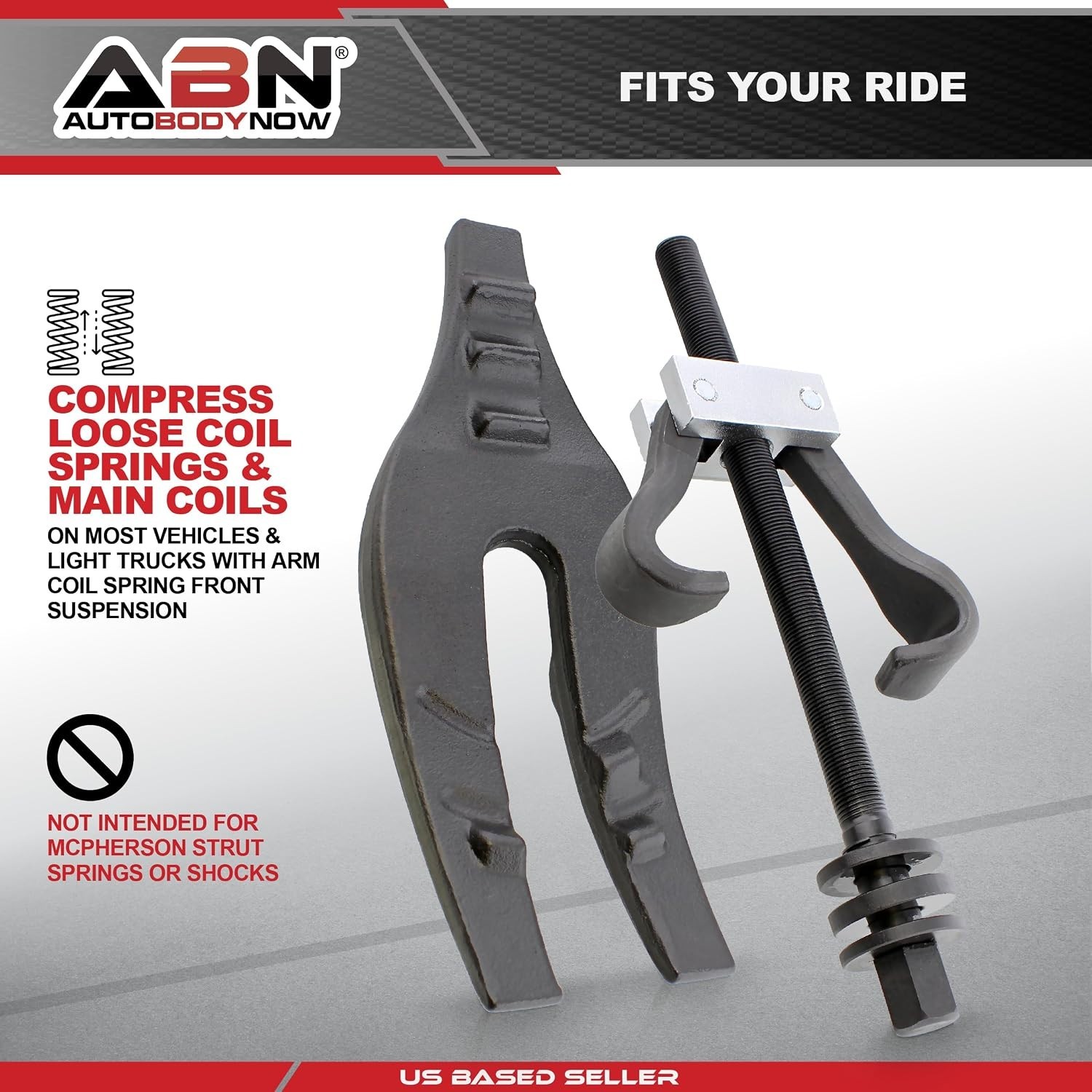 Coil Spring Compressor Tool - Heavy-Duty Metal