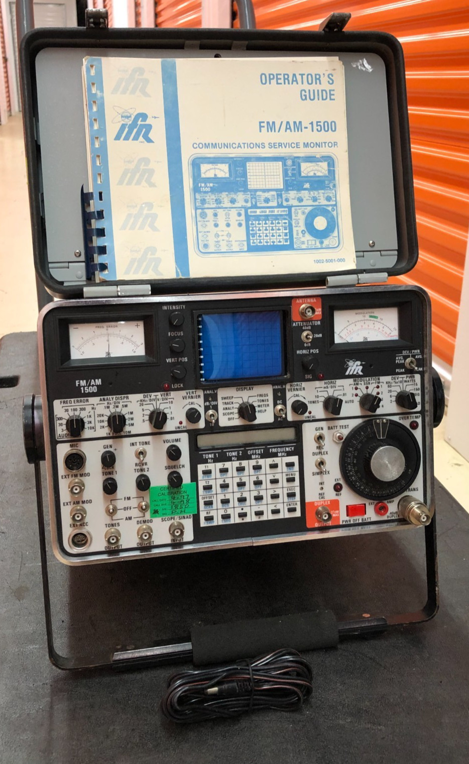 IFR 1500 Service Monitor AM/FM Tracking Generator Spectrum Analyzer (Parts Only)