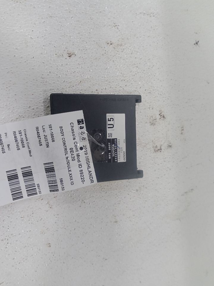 2019 Highlander Chassis Control Module Sku#4067465
