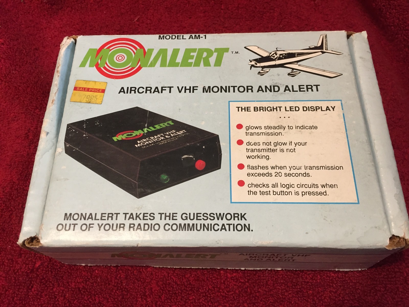 DCA INC AM-1 MONALERT AIRCRAFT VHF MONITOR AND ALERT NEW IN BOX