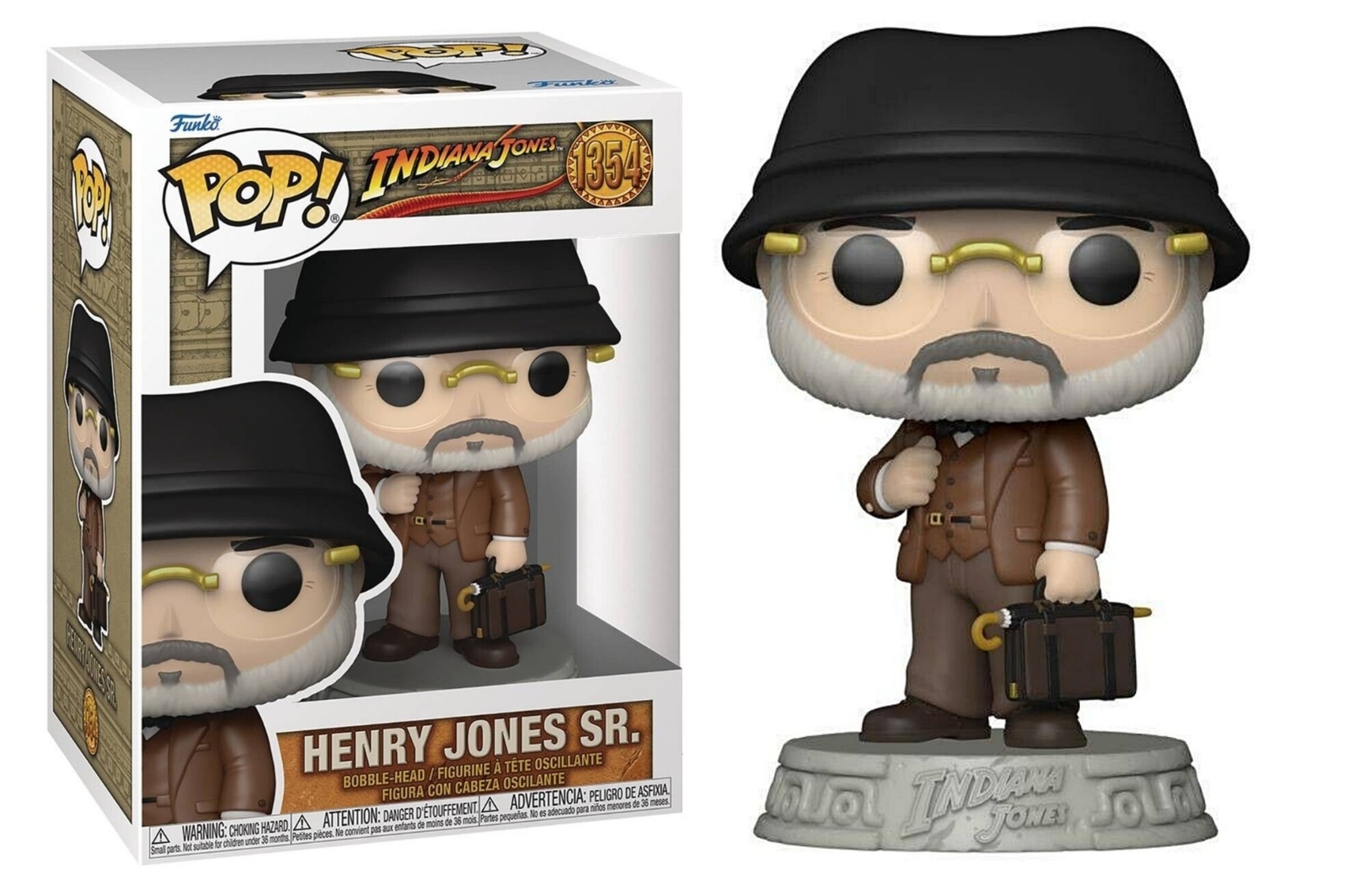 Indiana Jones & The Last Crusade Henry Jones Sr Vinyl POP Figure #1354 FUNKO NIB