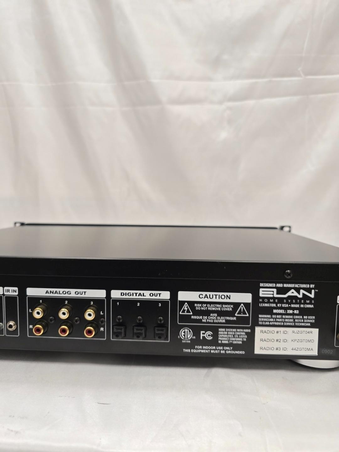 Elan XM-R3+ Multi-Room Audio Controller w/ Rackmount & Power Cord Tested