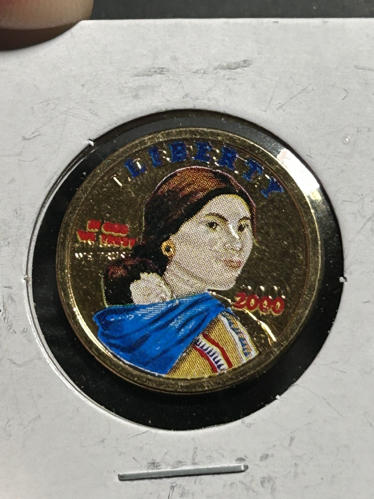2000 P Sacagawea Dollar - Stamped Multiple Times DDO/DDR - Obverse and Reverse!