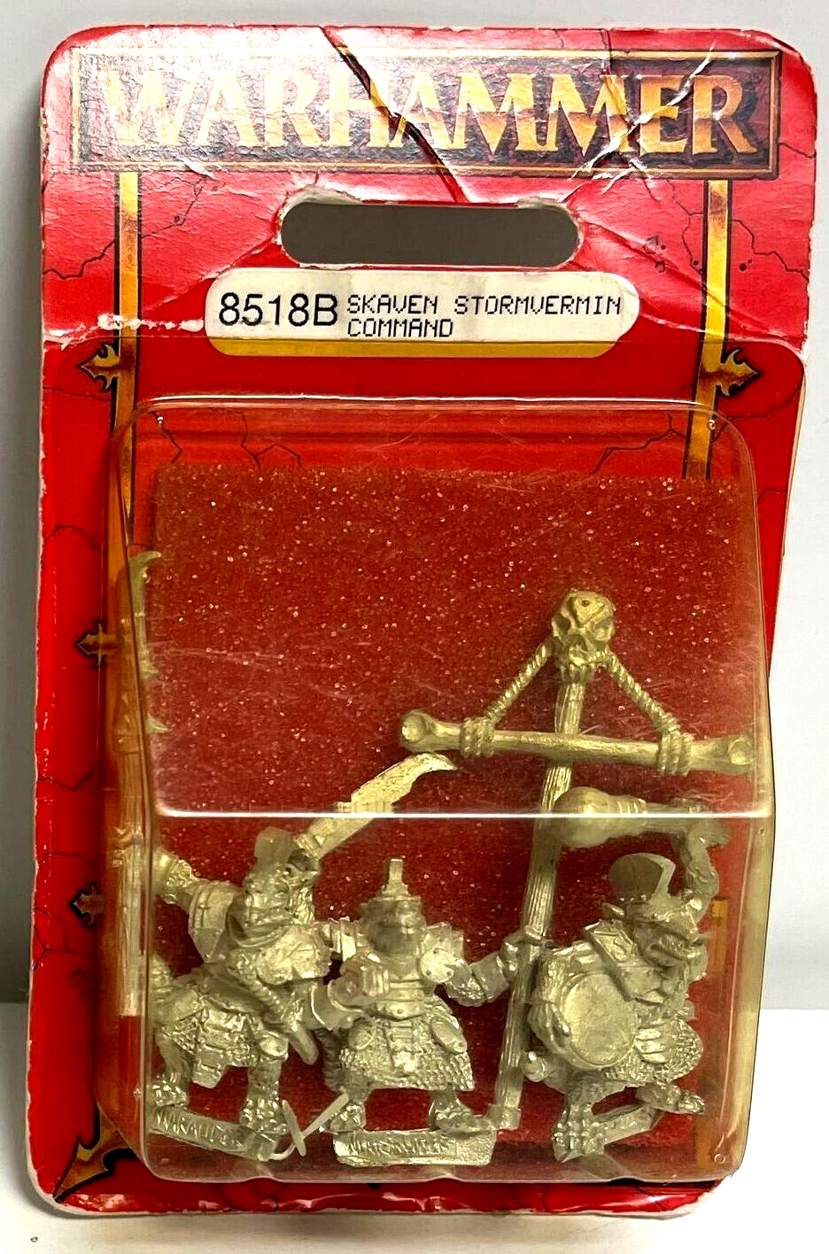 Warhammer Skaven Stormvermin Command 8518B GW Citadel Miniatures Sealed Blister