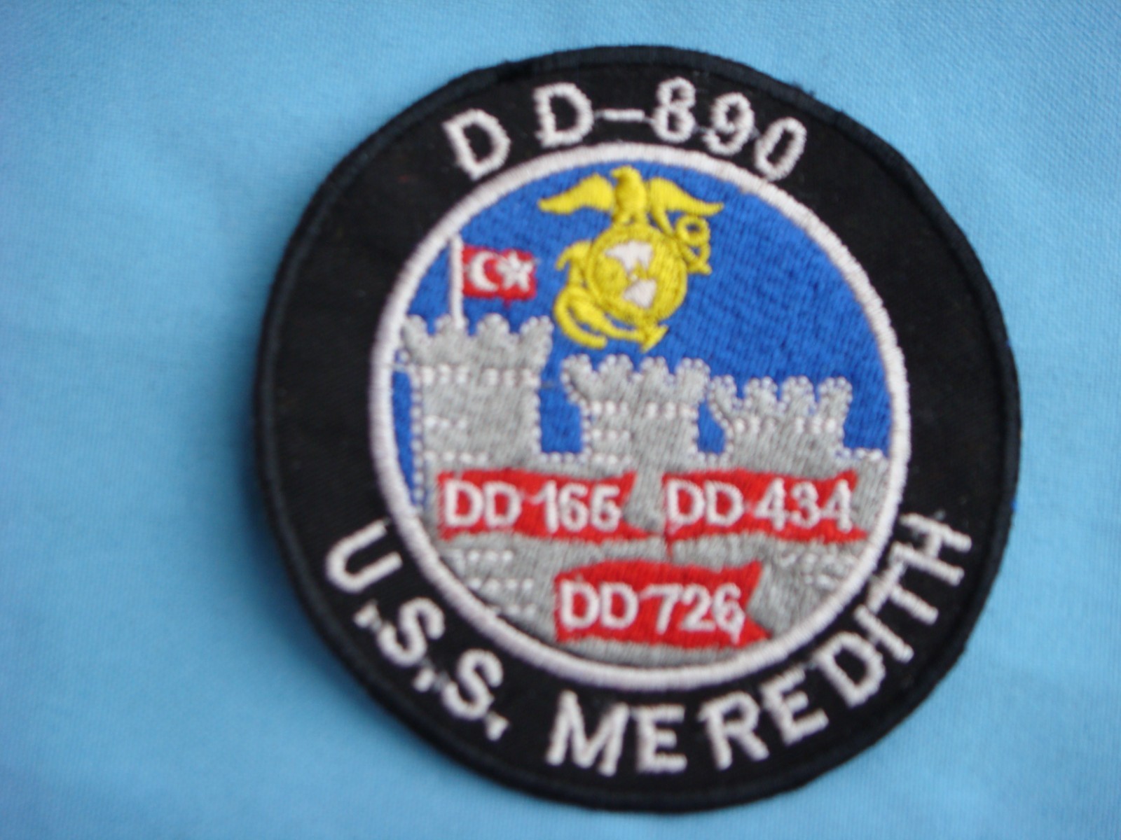 VIETNAM WAR PATCH, US NAVY USS MEREDITH DD-890 DESTROYER