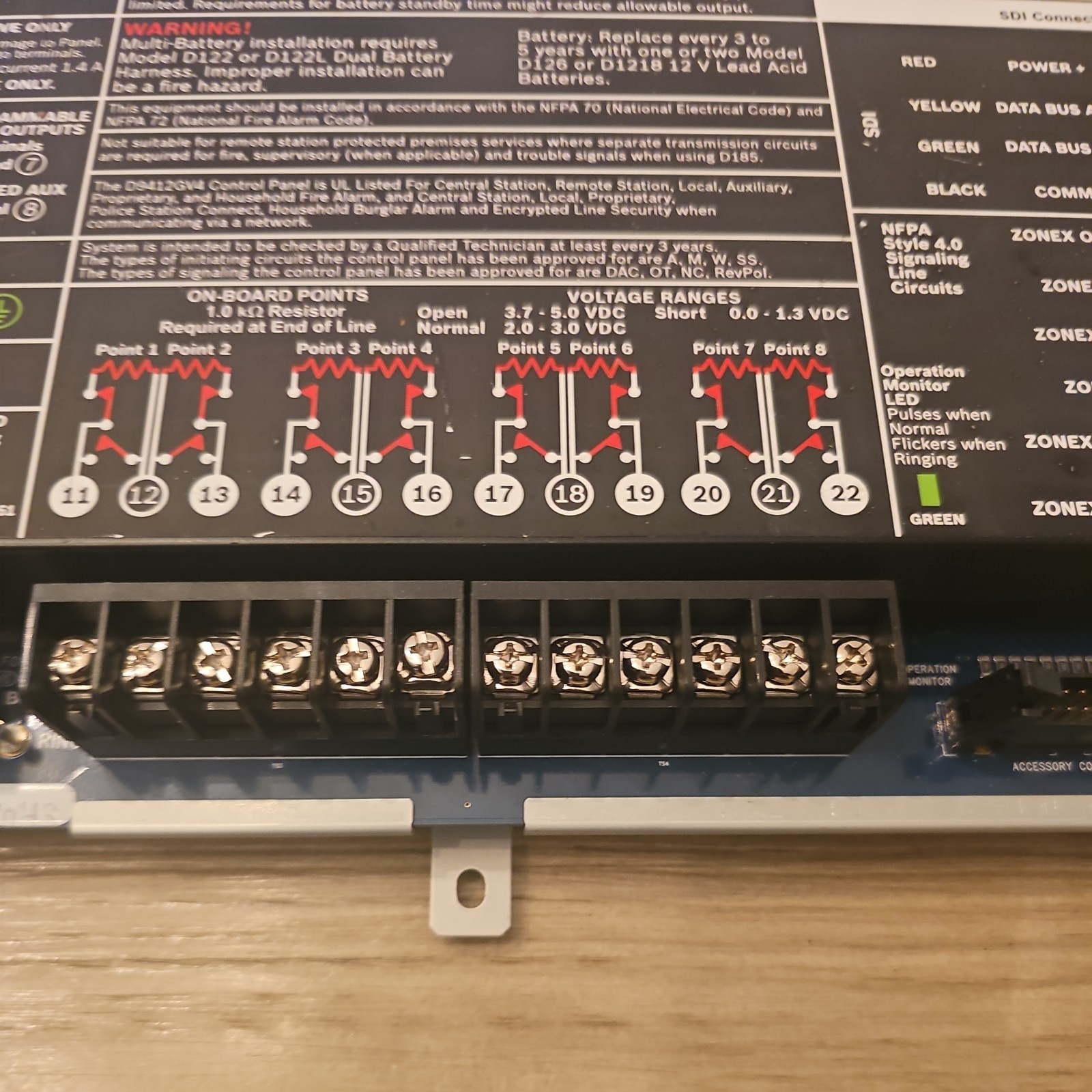 Bosch D9412GV4 GV4 Alarm Control Panel - Used