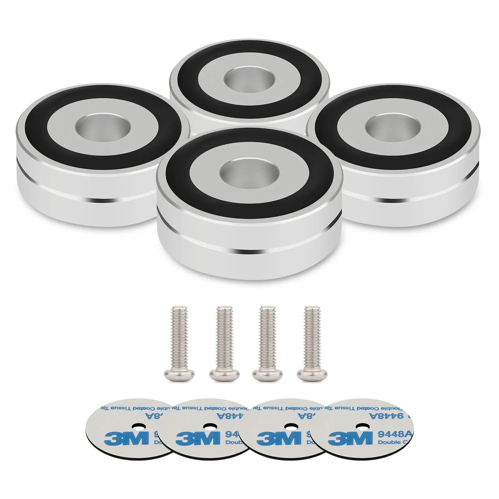 4PCS HIFI 40x20mm Aluminium Audio Speaker Subwoofer Isolation Foot Pad Stand New