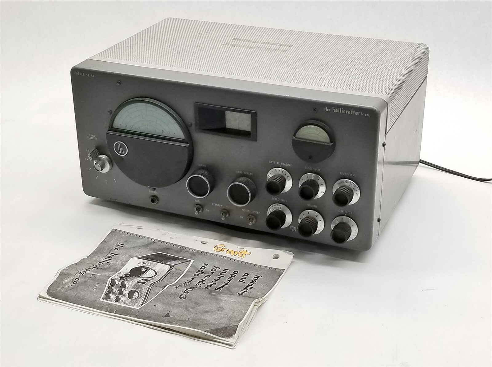 Vintage Hallicrafters Model SX-43 Amateur HAM AM/FM 6-Band Radio Receiver PARTS