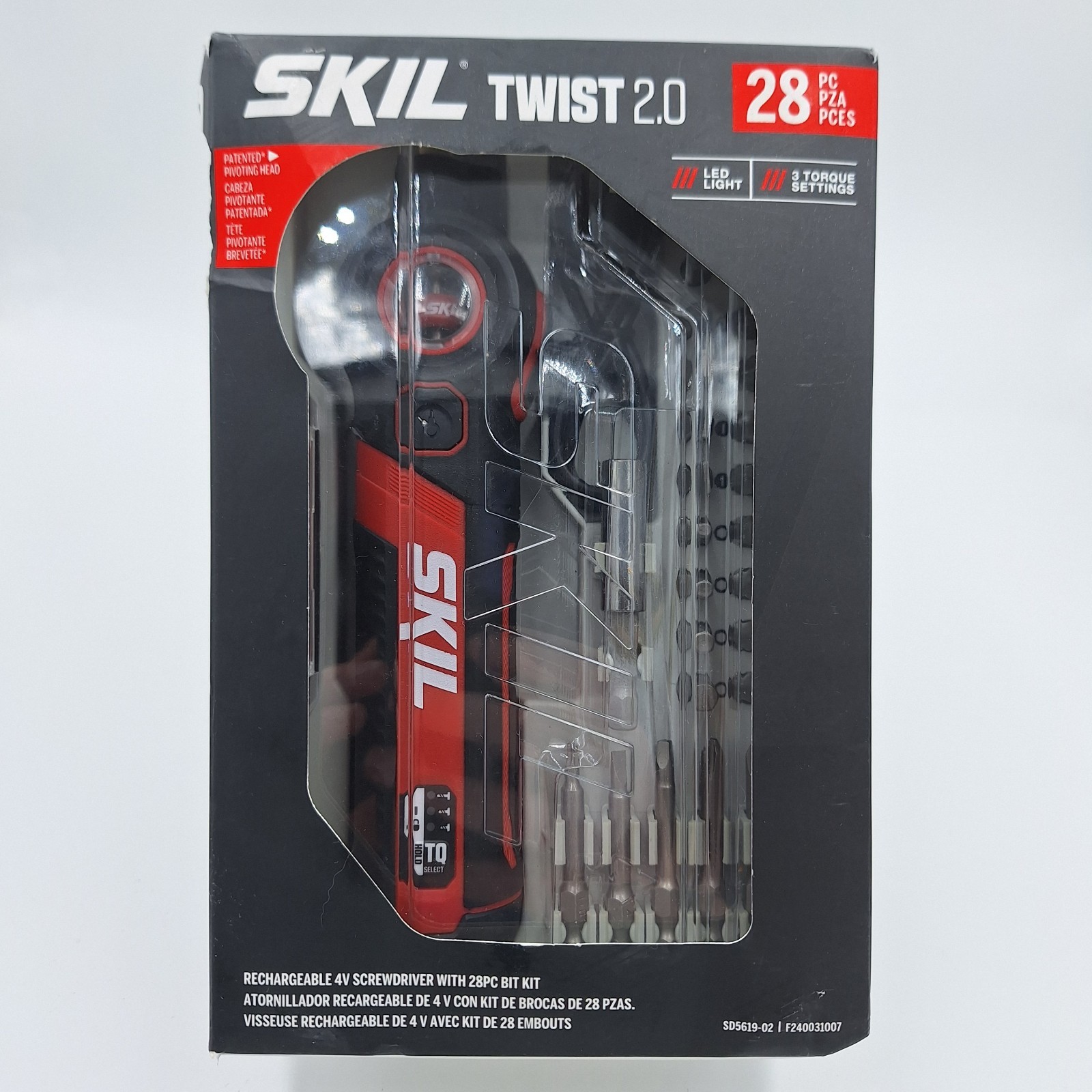 Skil Twist 2.0 28 pcs Rechargeable 4V Screwdriver with Bit Kit