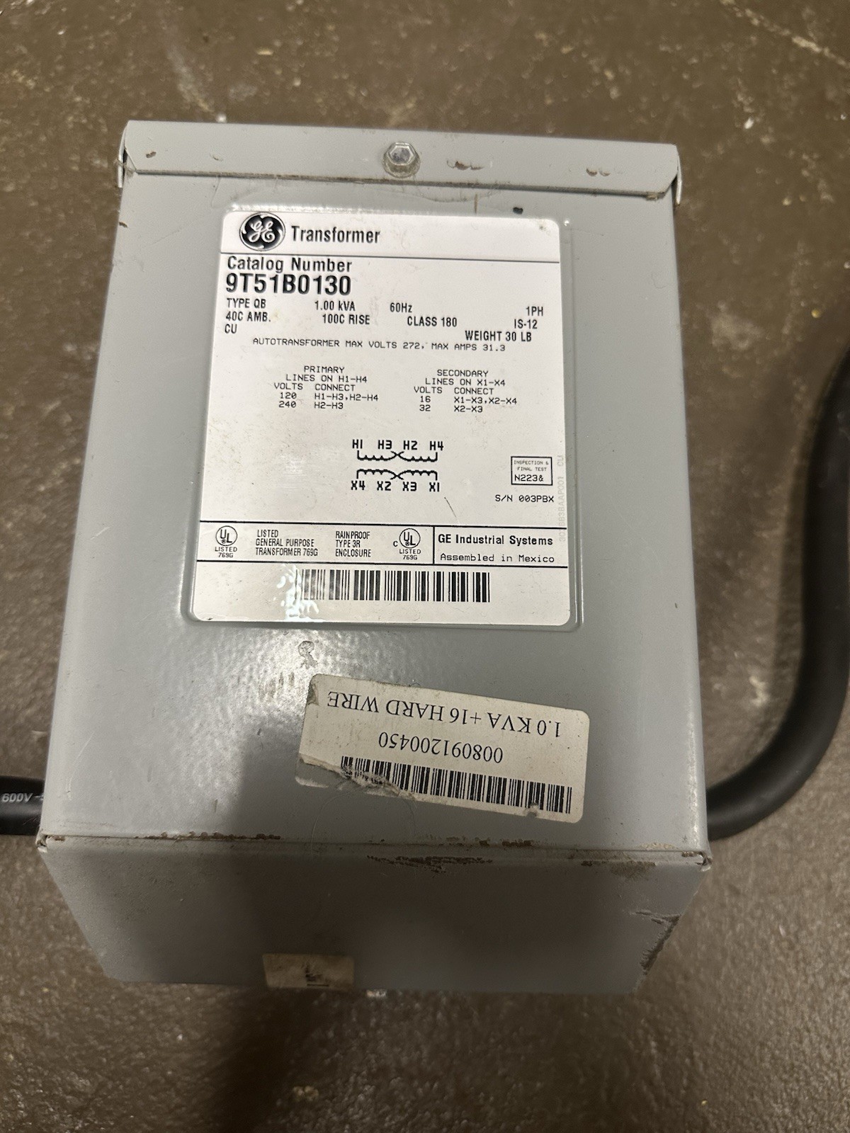 GE Transformer 9T51B0170