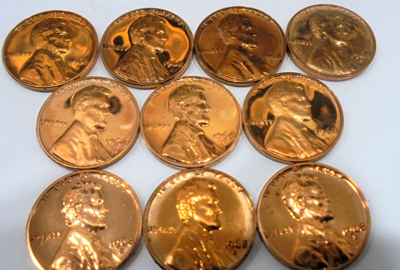 NICE 1968 s Proof Copper Lincoln Memorial Penny 10 AVAILABLE