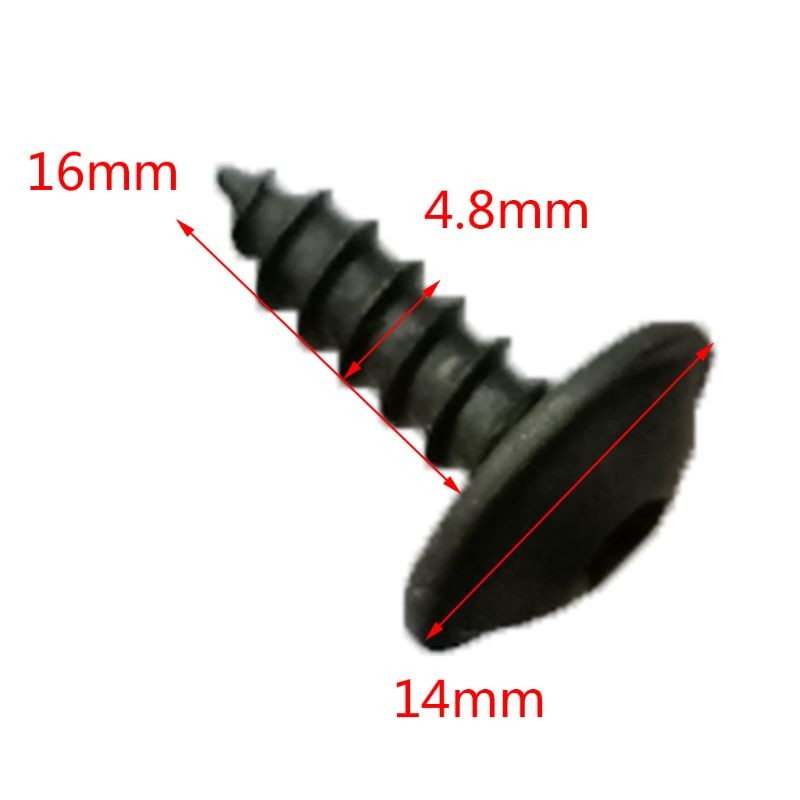 10Pcs Light Weight Self-tapping Screws Mudguard Fastener Screws Bolt N90974701