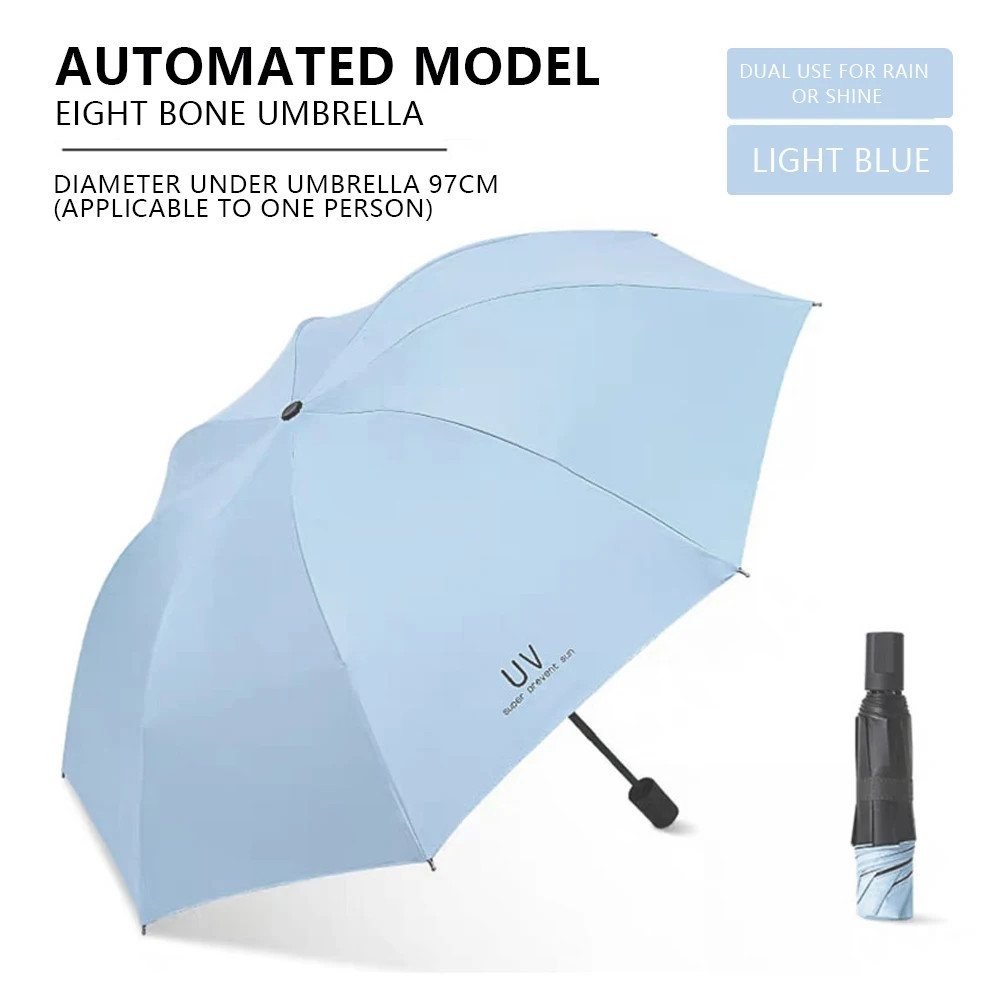 Umbrellas Sun umbrellas Cartoon rain and sunny manually folded student portable