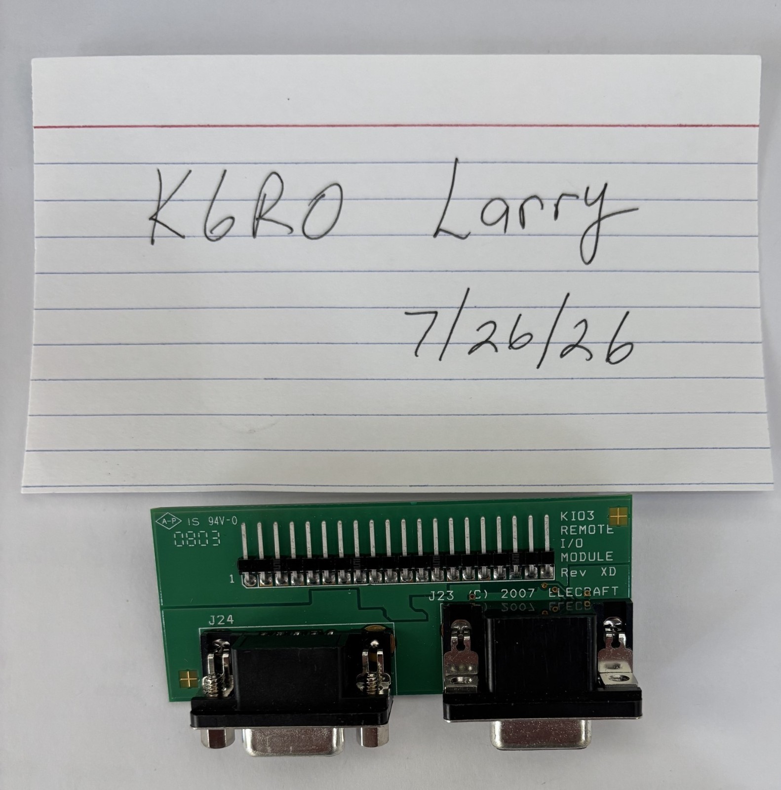 ELECRAFT K3   KIO3 remote I/O Module