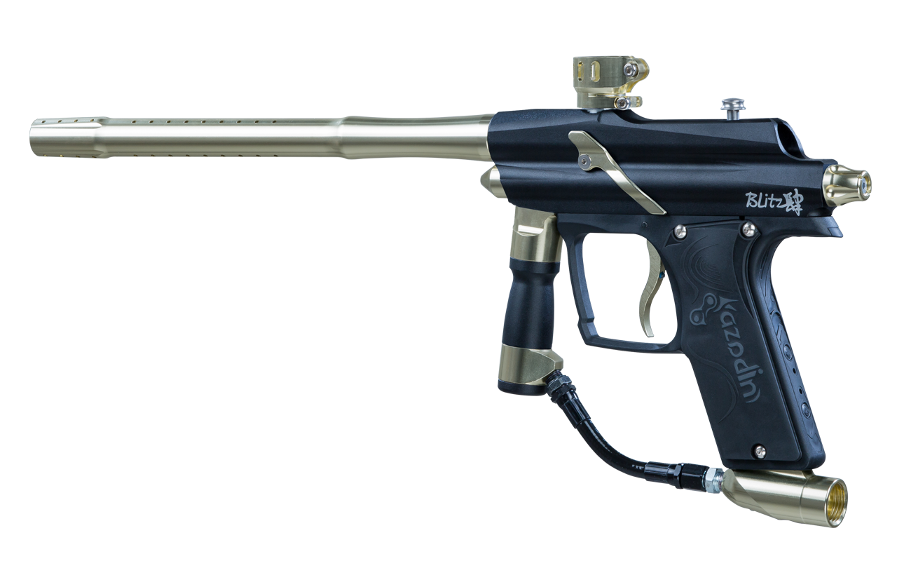 Azodin Blitz 4 - Electronic Paintball Marker - Black/Gold