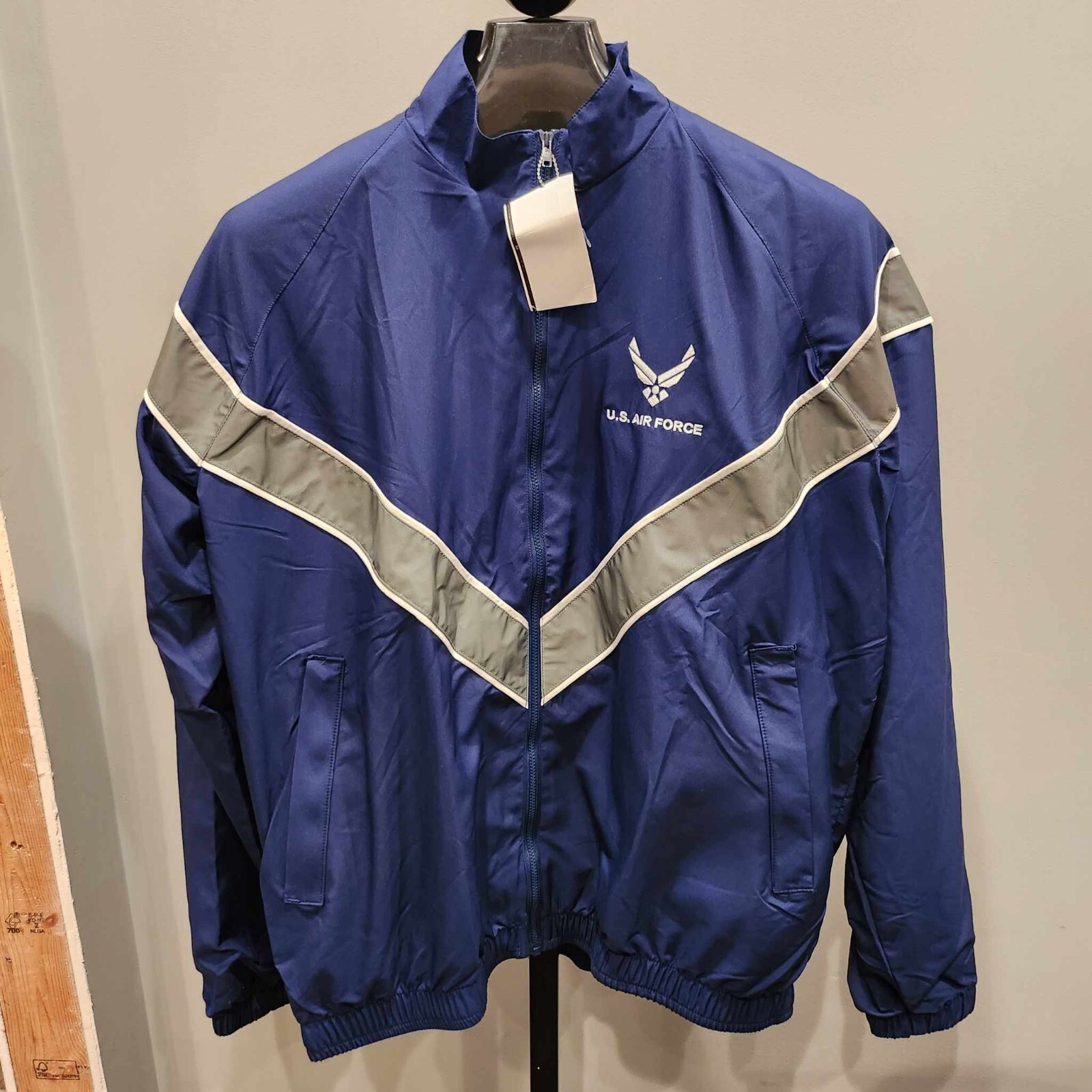 USAF Air Force Physical Fitness Training PT Windbreaker Lined Rain Jacket GI