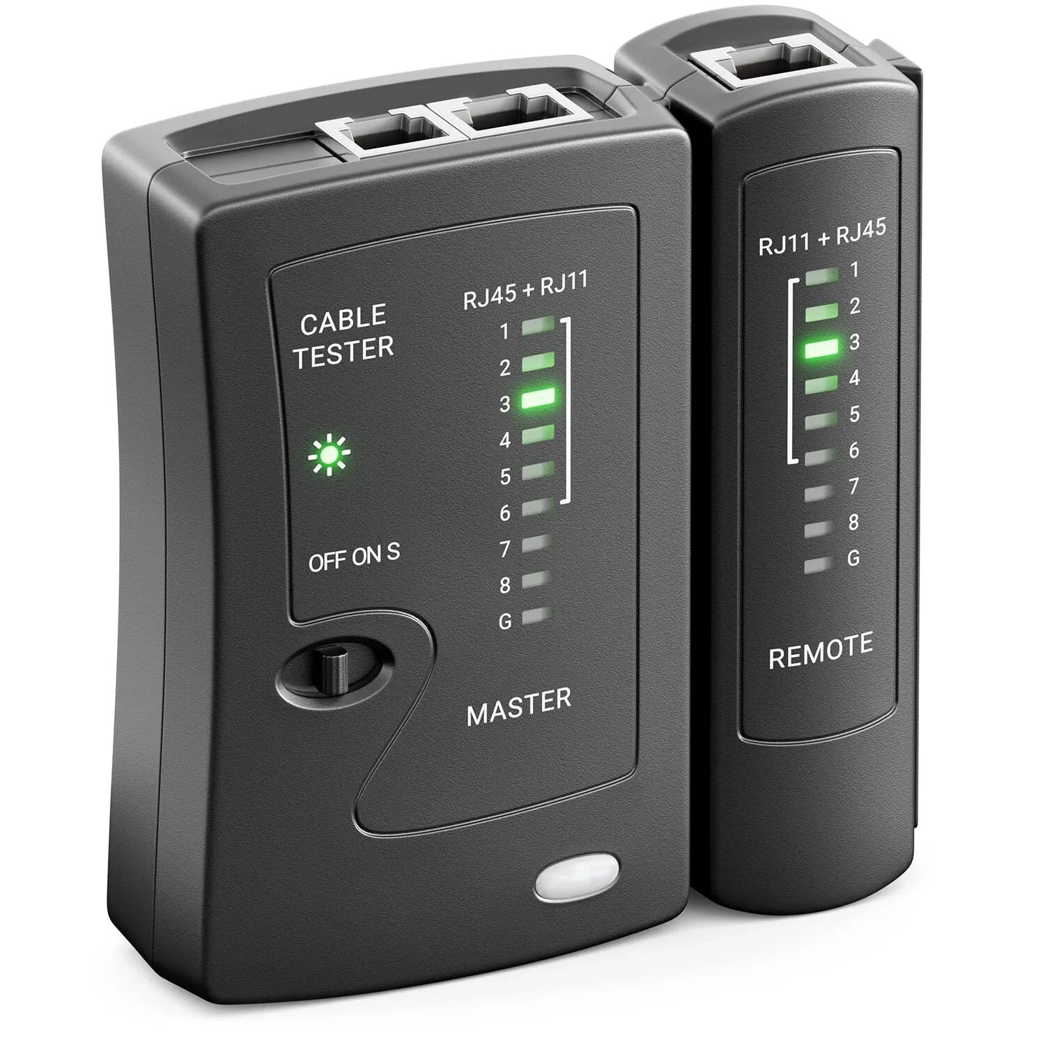 ZoeRax Network Ethernet Cable Tester LAN RJ45 Cat5 Cat6 Cat7 UTP RJ11 RJ12