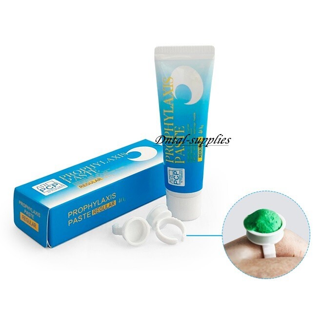 Dental Prophy Paste Regular/Fine Grit Prophylaxis Tooth Polishing Paste+Polisher