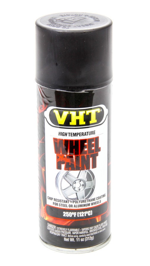 VHT SP183 Wheel Paint 11 fl. oz. Satin Black Aerosol High Temperature Paint
