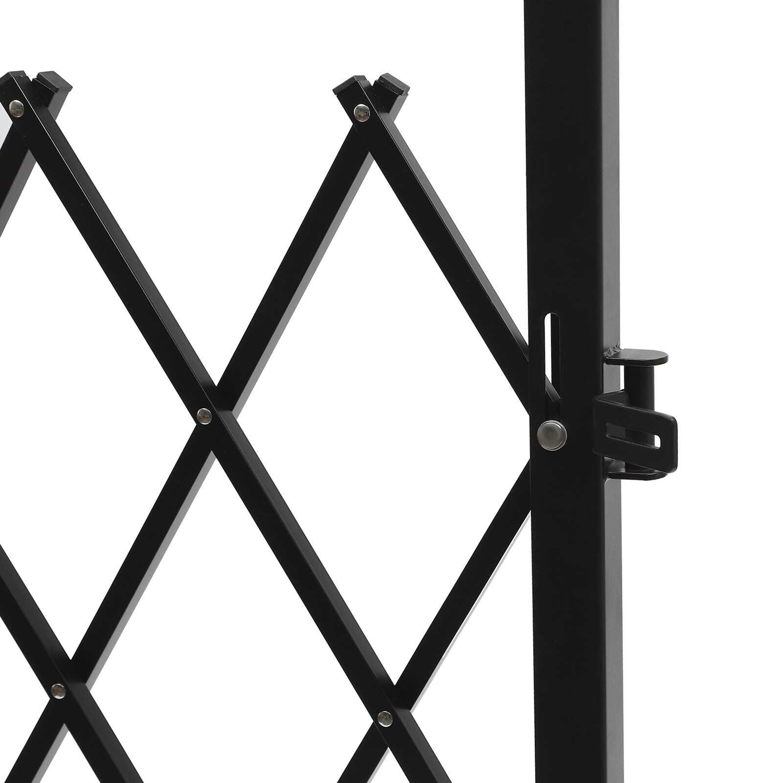 1.3m*93cm Single Folding Security Gate Folding Door Gate Rolling Barricade Gate