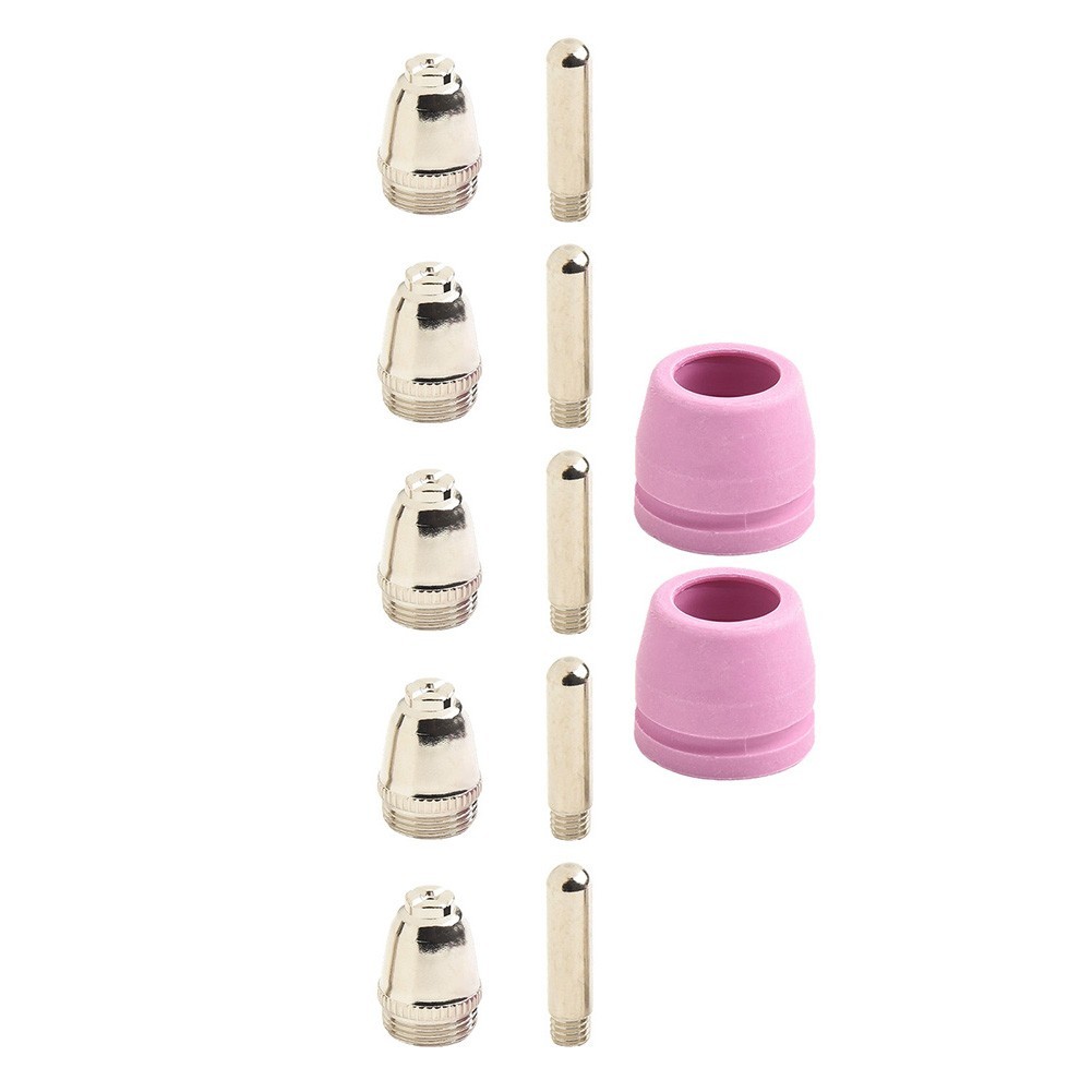 Plasma Cutter Kits Electrode Nozzle Copper Alloy Material Long-lasting Use