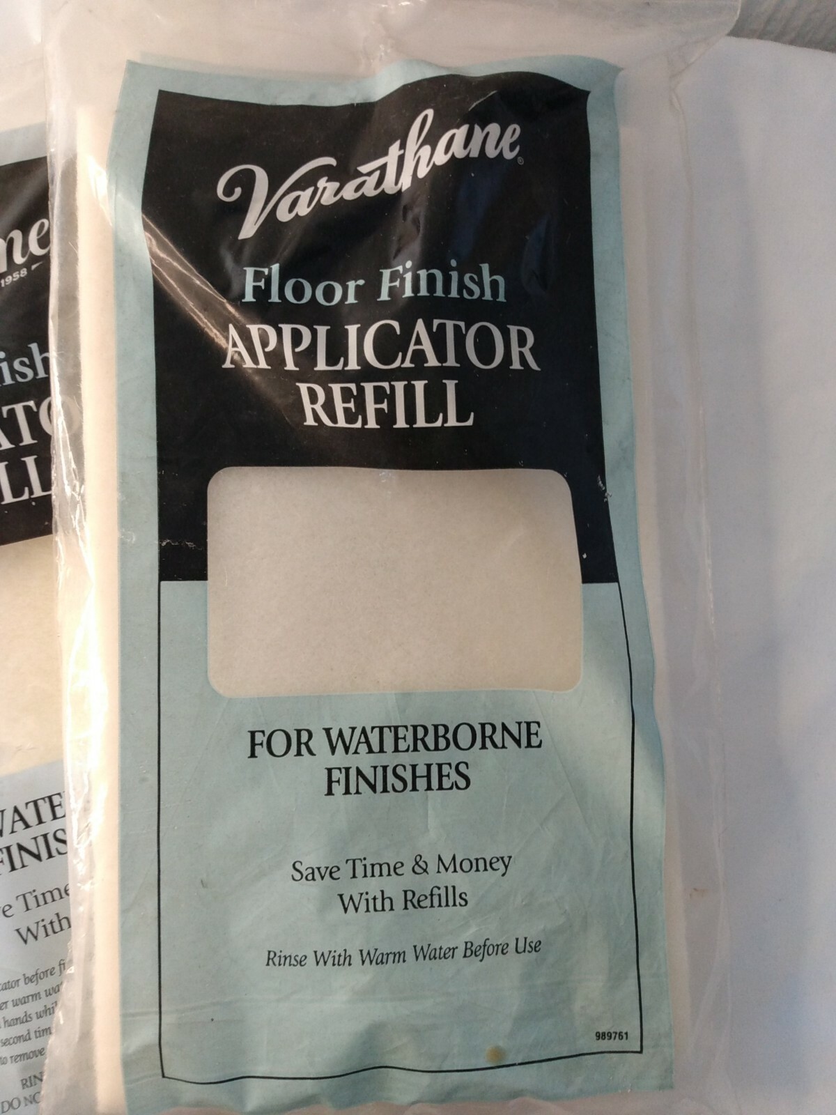 2 Varathane Rust-Oleum 10" Waterborne Finish Applicator Refill Damaged Package