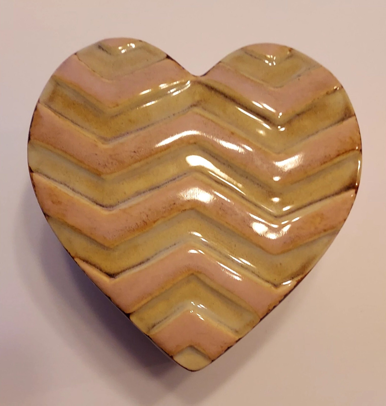 Grasslands Roads Medium Trinket Box  Pink