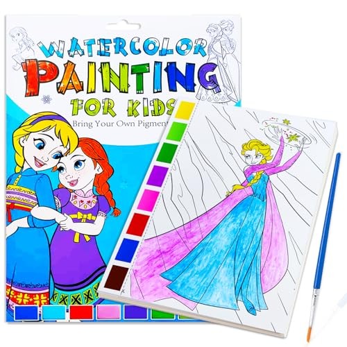 Watercolor Coloring Book for Kids, Paint with Water- Magic Paint Set Water FRO