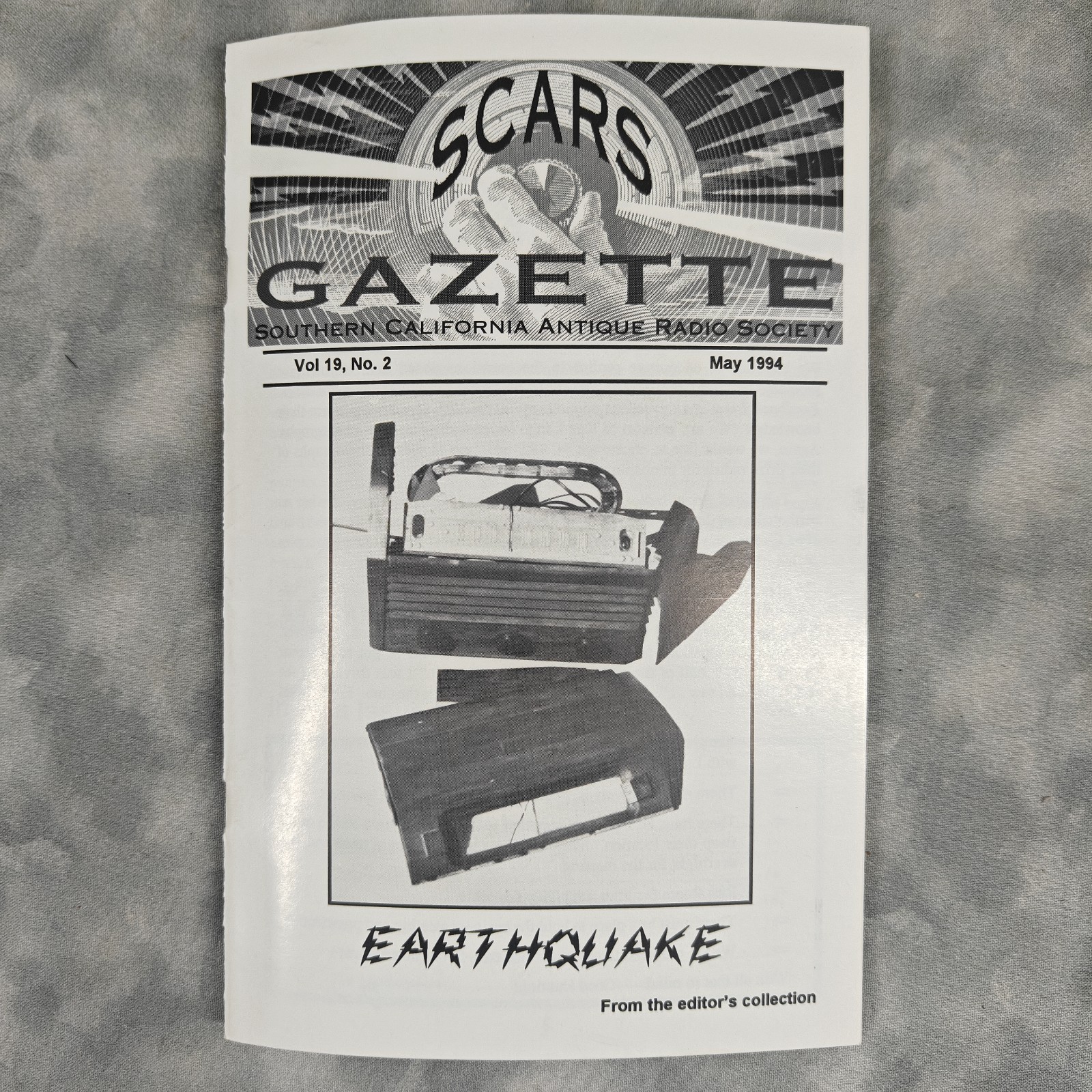 Vintage 1994 SCARS Gazette Vol 19 No 2 Southern California Antique Radio Journal