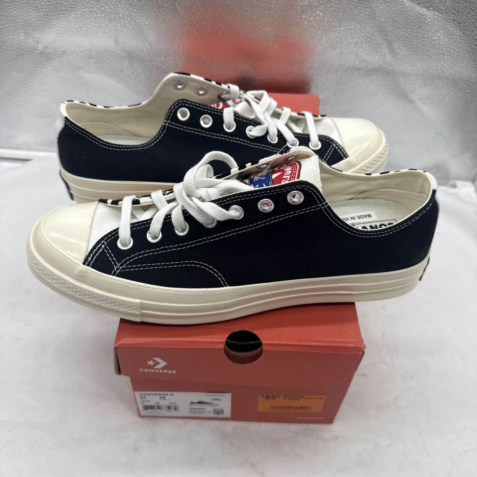 Converse CTAS 70 OX 166749C Black Leopard Casual Shoes Sneakers Size 11 Unisex