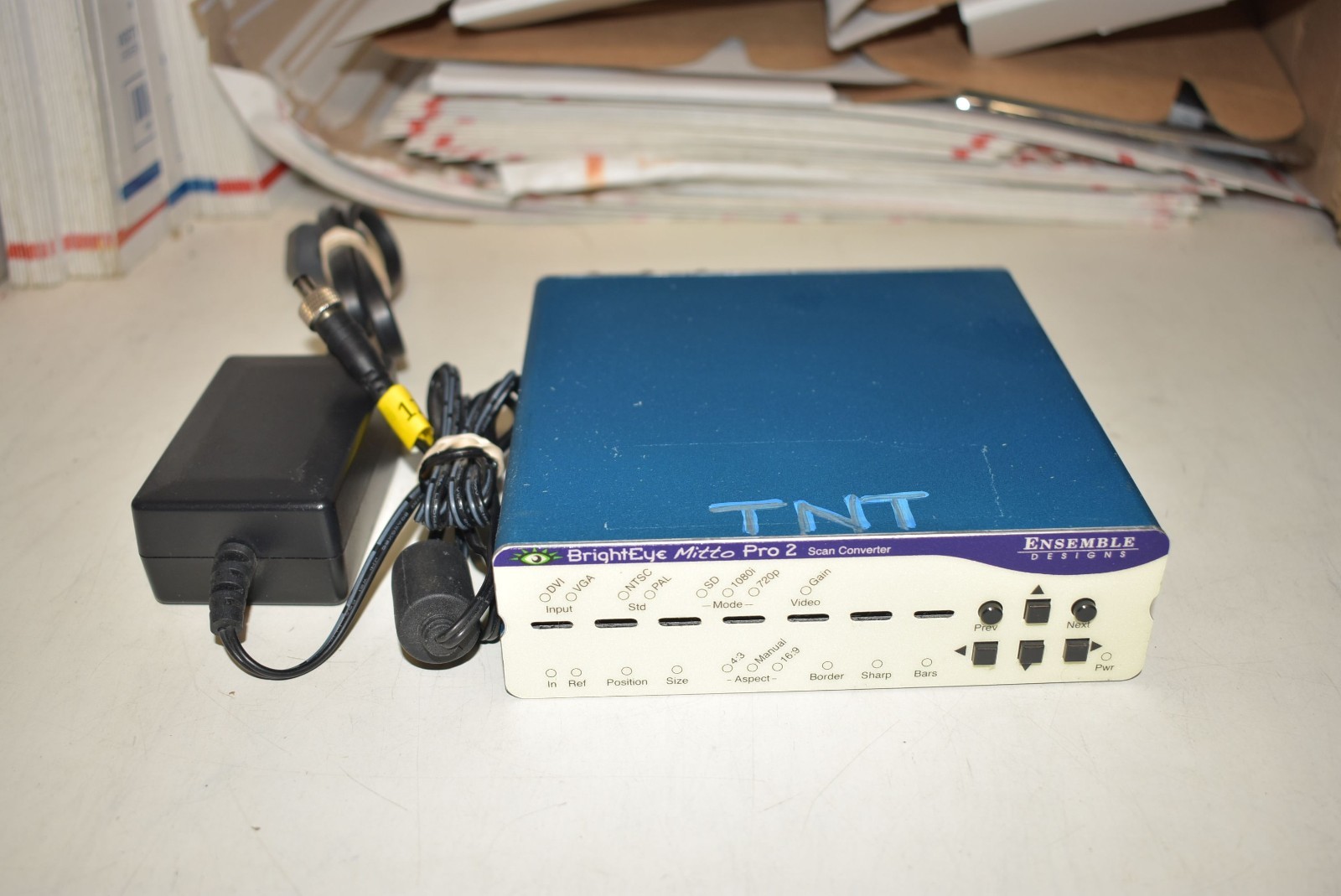 BRIGHTEYE MITTO PRO 2 DVI VGA HD SD SDI SCAN CONVERTER NTSC PAL MULTI FORMAT