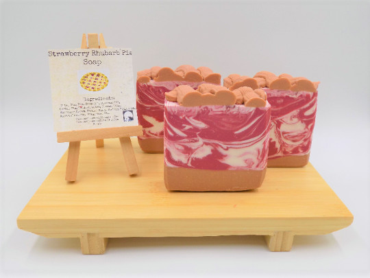 Strawberry Rhubarb Pie Soap