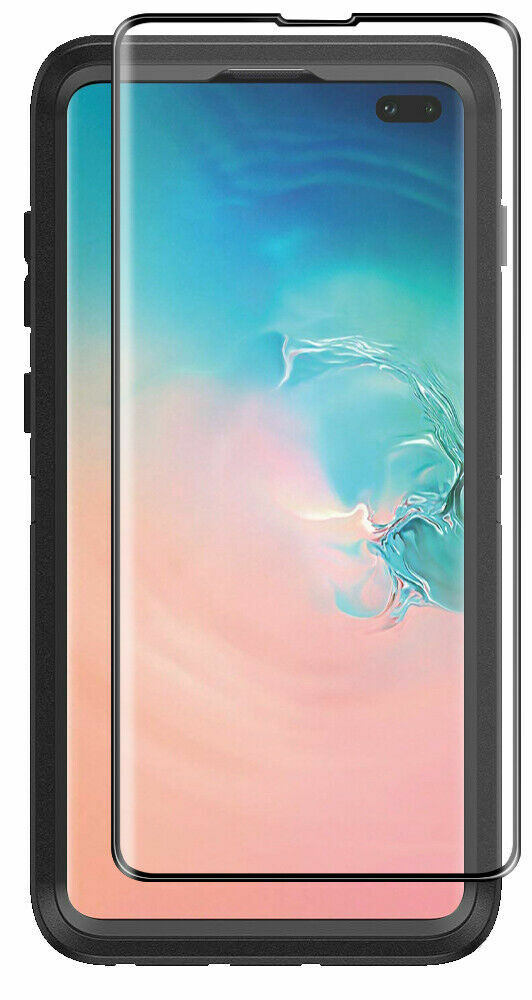 For Samsung Galaxy S10 Plus Otterbox Defender Tempered Glass Screen Protector