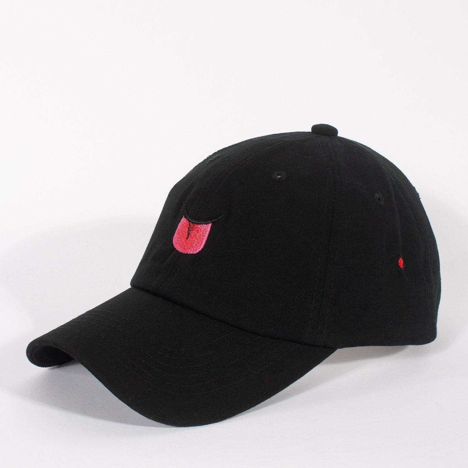 YAHHHHH! (strapback cap) - dad baseball polo cotton hat - Black White Grey Red